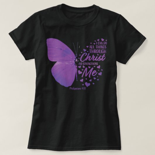 T-shirt Femmes Philippiens 413 Bible chrétienne Verse Cade (Design devant)