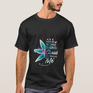T-shirt Femmes Philippiens 4 13 Christian Bible Verse Cade