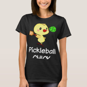 T-shirt FEMMES Pickleball Chick Pickpicket Ball mignonne