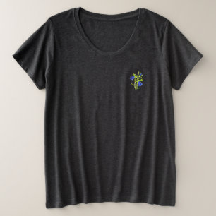 T-shirt femmes plus design de taille de style de f