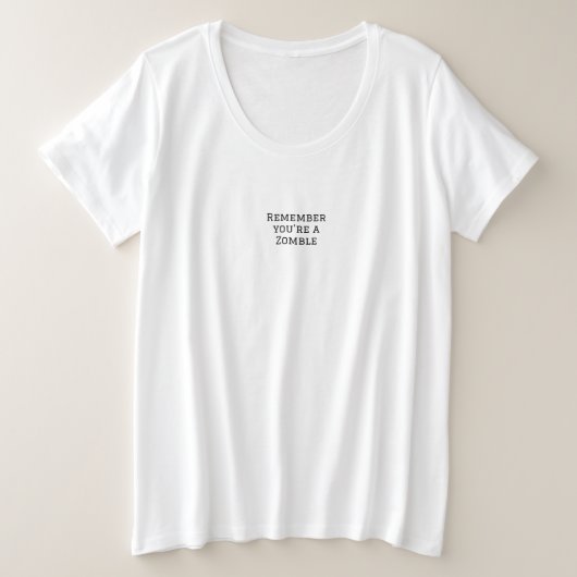T-shirt femmes plus le style de conception de tail (Design devant)