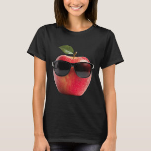 T-shirt Femmes Portant des Sungles Drôle Costume Fruit Gra