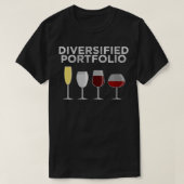 T-shirt Femmes Portfolio Diversifié Funny Wine Liquor Alc (Design devant)