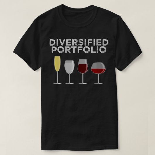 T-shirt Femmes Portfolio Diversifié Funny Wine Liquor Alc (Design devant)