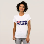 T-shirt Femmes pour le bleu de Hillary (Devant entier)