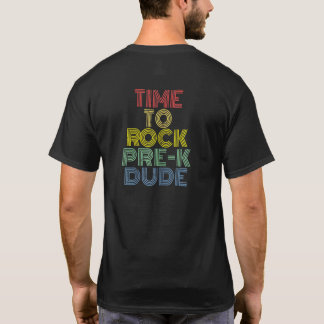 T-shirt FEMMES Pré K Dud Retour À L'École Rock Et Roll Mus