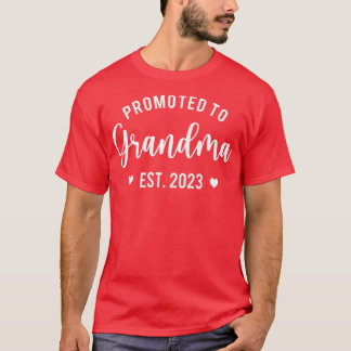 T-shirt Femmes promues à Grand-mère 2023 Grand-mère Premiu
