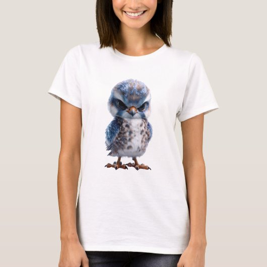 T-shirt Femmes Rapaces Bébé Bleu Féroce (Devant)