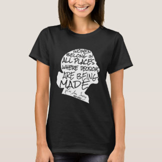 T-shirt Femmes RBG Dans Tous Les Endroits Ruth Bader Ginsb