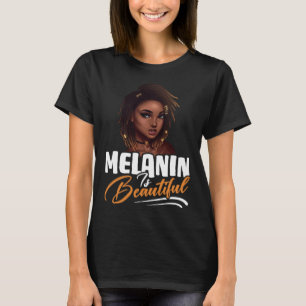 T-shirt Femmes Reine Afro Américaine Fierté Noire Mélanine