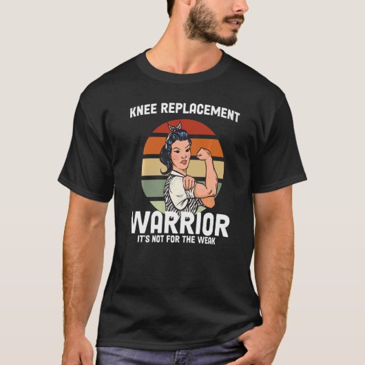 T-shirt Femmes Remplacement du genou Guerrier Chirurgie du (Devant)