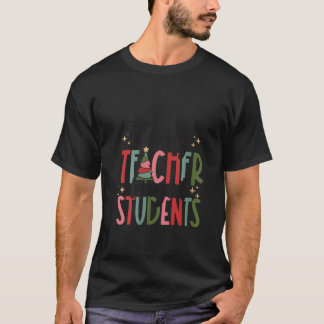 T-shirt FEMMES Rétro Noël Joyeux enseignant brillant Étudi