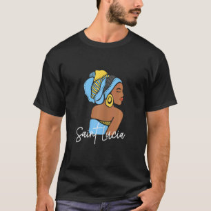 T-shirt Femmes Sainte-Lucie Île Caraïbes Traditionnel Et