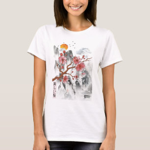 T-shirt Femmes Sakura Blossom Blanc