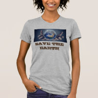 T-shirt Femmes Sauvez la terre