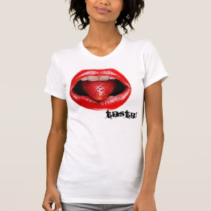 T-shirt Femmes savoureuses de lèvres supérieures