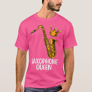 T-shirt Femmes Saxophone Jazz Musique Cadeau Femmes Saxoph