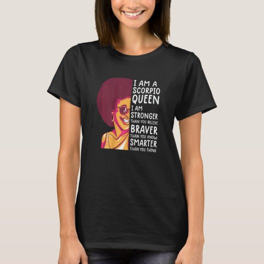 T-shirt Femmes Scorpio reine femmes Astrologie zodiac Scor (Devant)