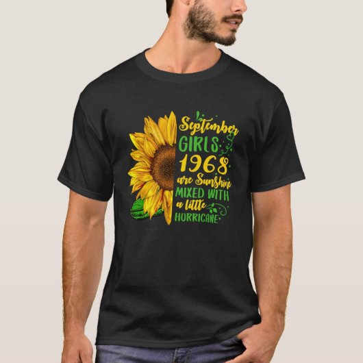 T-shirt Femmes Septembre Filles 1968 51e Ans Jour B (Devant)