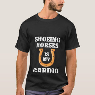 T-shirt Femmes Showings Horses Est Mon Cardio Chaussure Ch