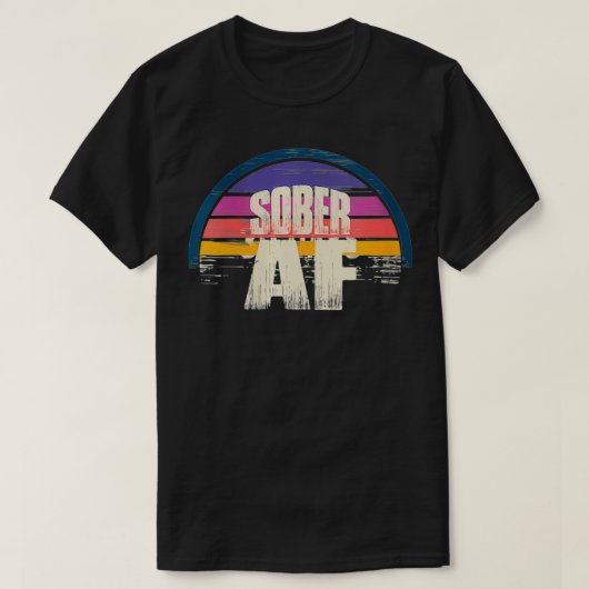 T-shirt FEMMES Sober AF A Récupération Sobriété VNeck  (Design devant)