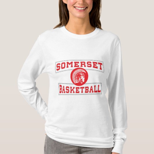 T-shirt Femmes spartiates de Long-douille de basket-ball (Devant)