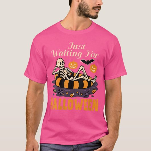 T-shirt Femmes Summerween Squelette Rétro Été Halloween (Devant)