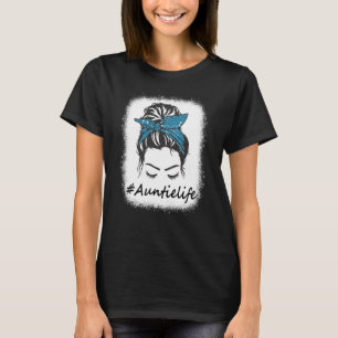 T-shirt Femmes Tante Vie Bleached Messy Bun