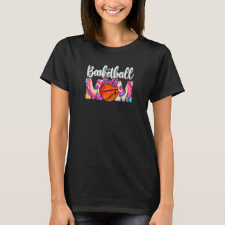 T-shirt Femmes Tie Dye Basketball Maman Sport Leopard Moth