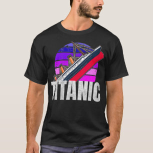 T-shirt Femmes Titanic Histoire Navire de croisière Vintag