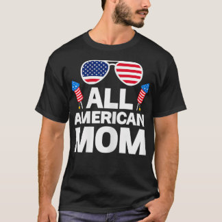 T-shirt FEMMES TOUTE Maman américaine maman américaine