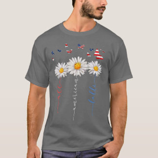 T-shirt Femmes Toutes les Lolli américains 4 juillet Fleur