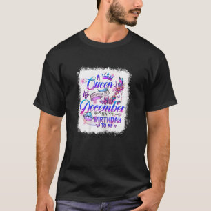 T-shirt Femmes Une Reine Est Née En Décembre High Heel Bir