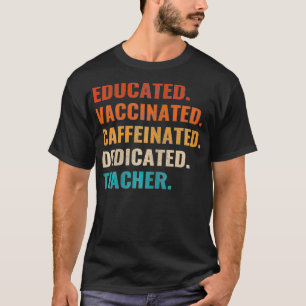 T-shirt Femmes vaccinées contre la caféine contre la caféi
