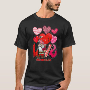 T-shirt Femmes Valentines Jour Amour Infirmière Scrubs Inf
