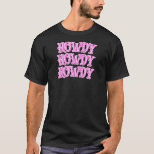 T-shirt Femmes Vintage Howdy Rodeo Western Country Sudiste