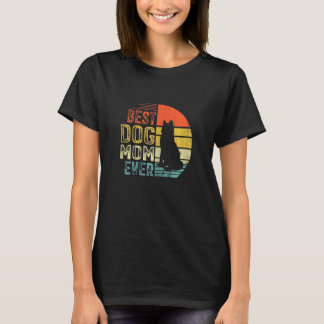 T-shirt Femmes Vintage Husky Sibérien Meilleure Mère de Ch