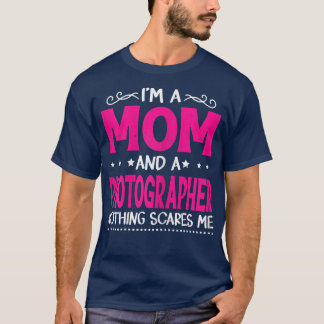 T-shirt Femmes Vintage Je suis une maman et un photographe
