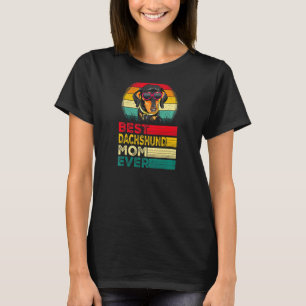 T-shirt FEMMES Vintage meilleur Dachshund Papa Jamais père
