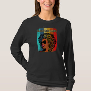 T-shirt Femmes Vintage Melanin Afro Black Girl Magic Queen