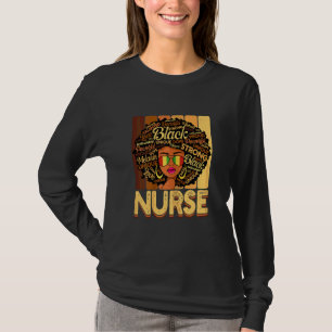 T-shirt Femmes Vintage Melanin Afro Nurse Queen Black Hist