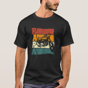 T-shirt Femmes Vintage Moto Papa Biker Moto Ri