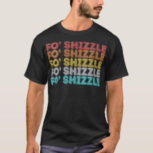 T-shirt Femmes Vintage Rétro Fo Shizzle VNeck
