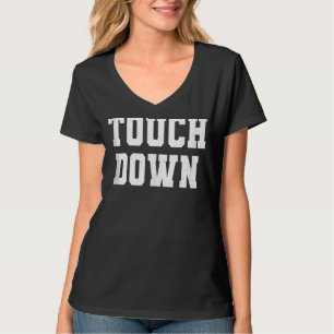 T-shirt Femmes Vintage Rétro Toucher Bas Football Humour T