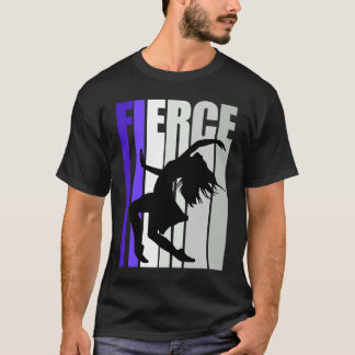 T-shirt Femmes violet Fierce Danseuse Anniversaire Coloré