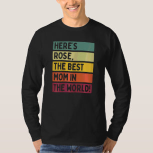 T-shirt Femmes Voici le Rose La meilleure maman du monde M
