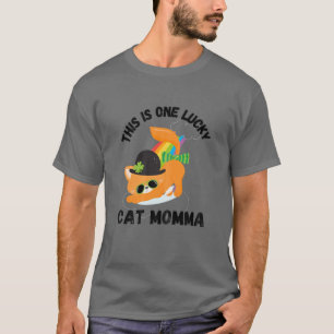 T-shirt Femmes Voici Un Chat Chaud Momma