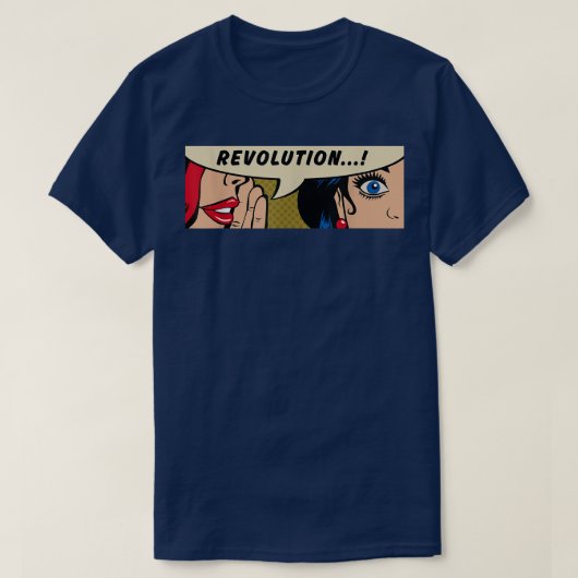 T-shirt Femmes WhisperingRévolutionFéminismeComic Pop Art (Design devant)
