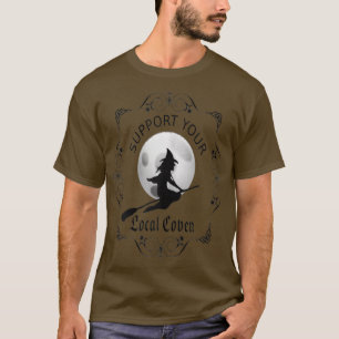 T-shirt Femmes Wiccan Soutenez Les Sorcières Locales De Vo