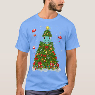 T-shirt FEMMES Xmas Light Matching Famille Funky Brontosau